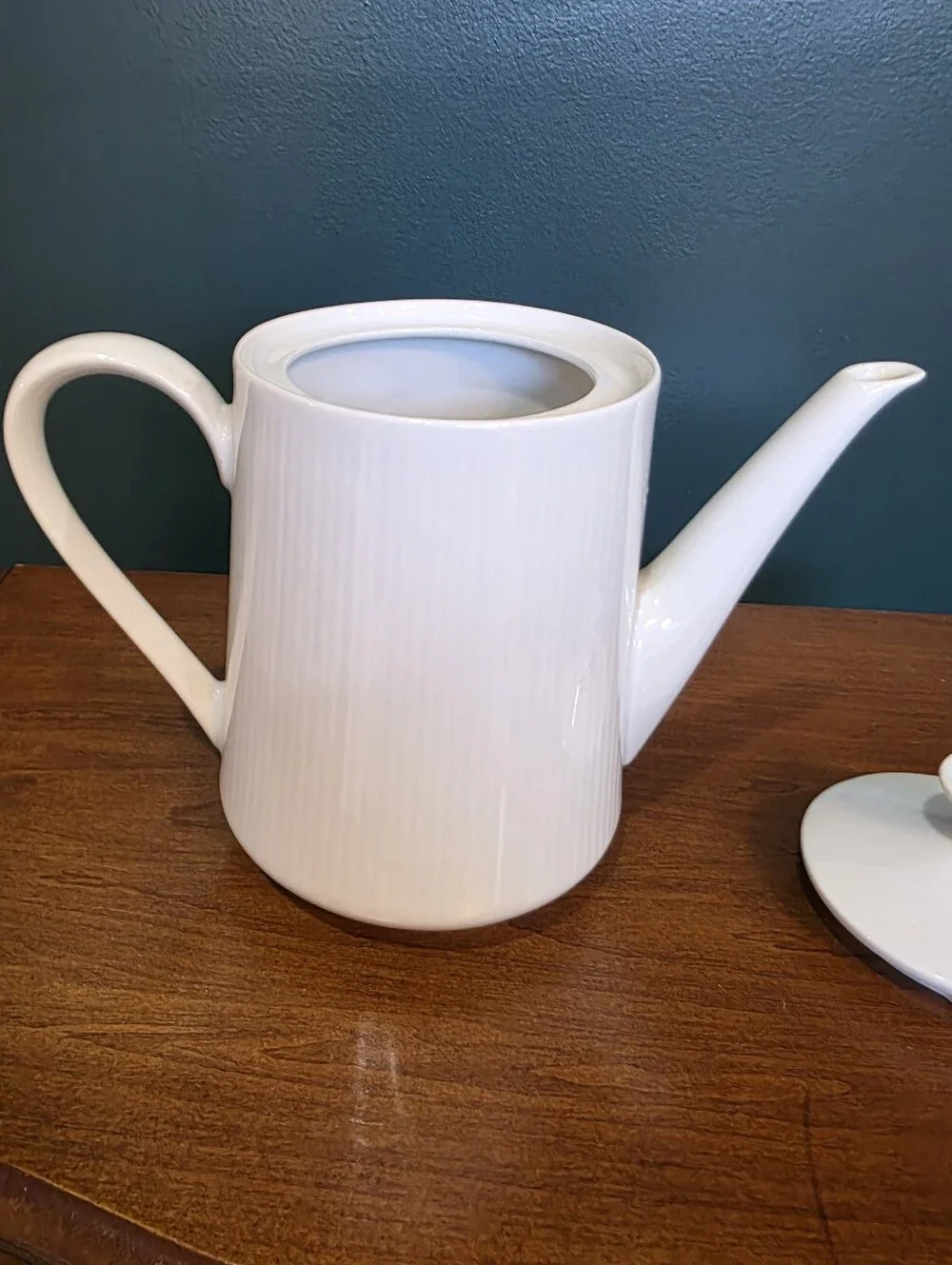 Vintage Mitterteich Bavaria White Porcelain Coffee Tea Pot Germany